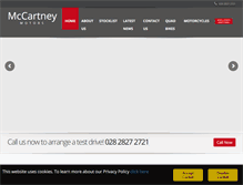 Tablet Screenshot of mccartneymotors.com